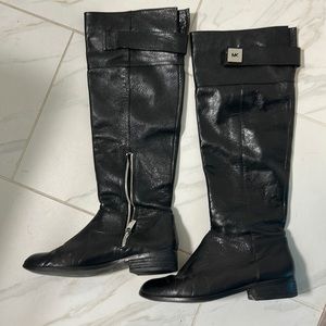 Michael Kors Knee high boots- black Leather size 7.5